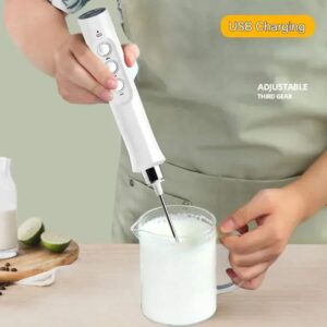 New 3 In 1 Wireless Handheld Electric Milk Foam Machine Mini Frother Maker Handh
