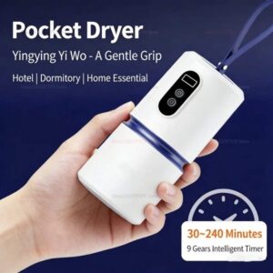 Household Clothes Dryer Mute Mini Laundry Dryer For Travel Dorms Foldable Electr