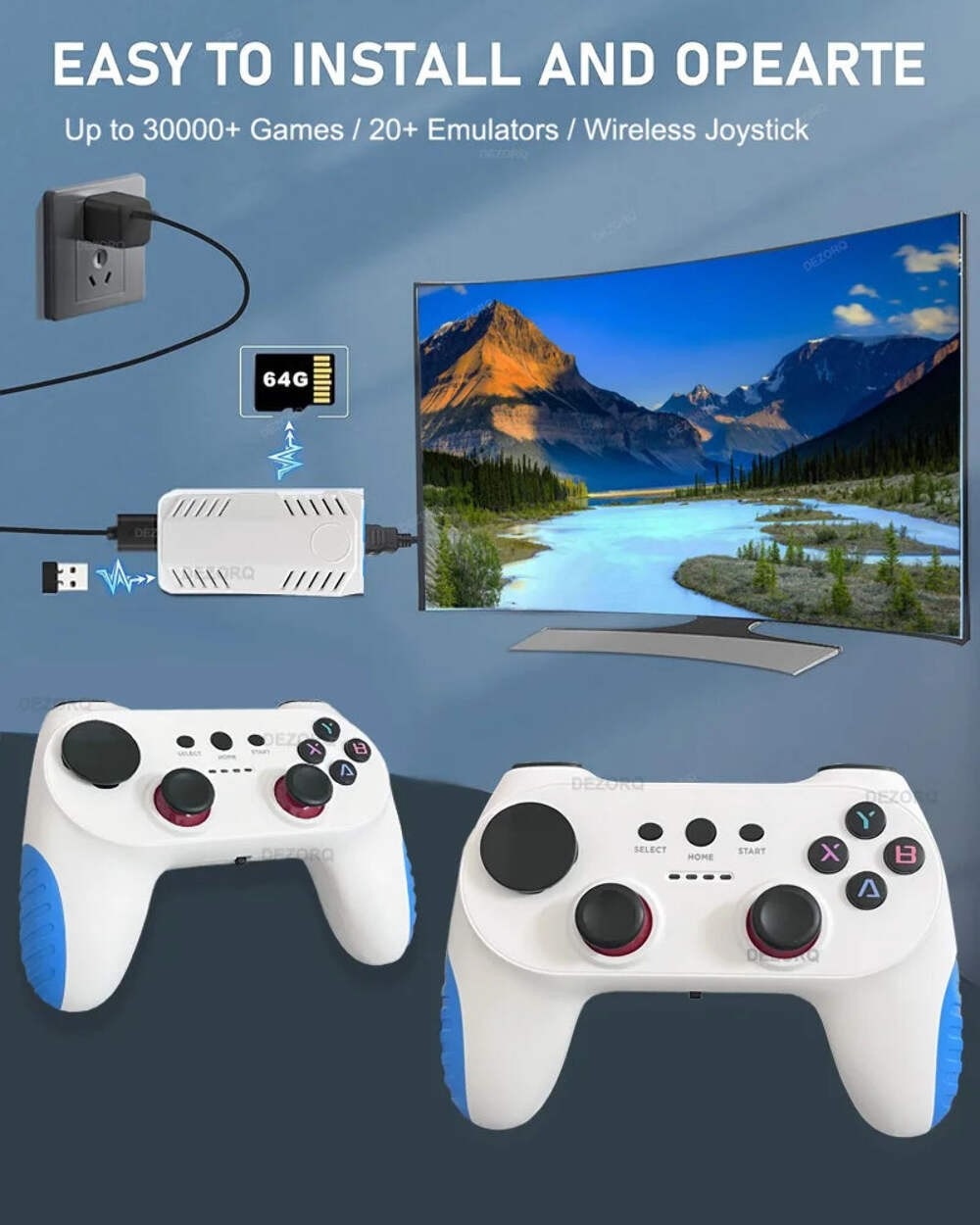 New TV Game Console 128G Built In 50000 Retro Games 50 Emulators Videojuegos Con