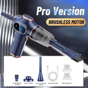 2In1 Motor Car Vacuum Cleaner Wireless Handheld Mini Vacuum Cleaner Strong Sucti