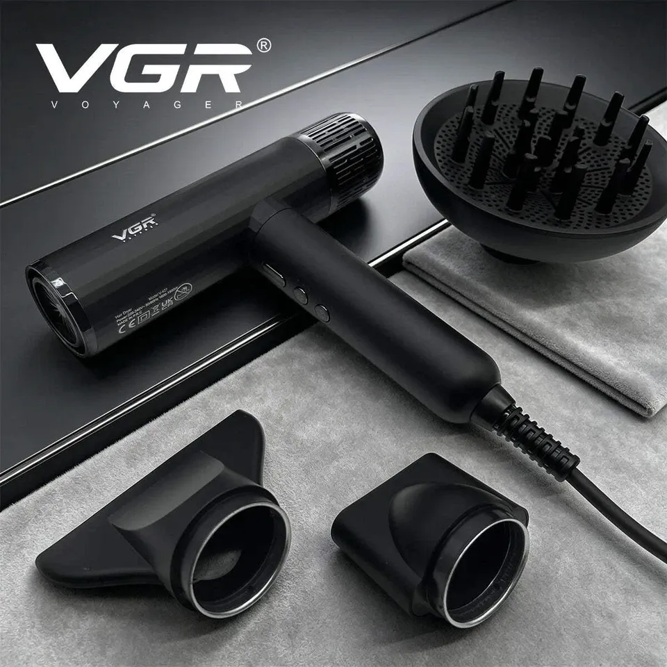 VGR Hair Dryer Professional Brushless Motor Barber Hair Dryer Machine 110000 RPM