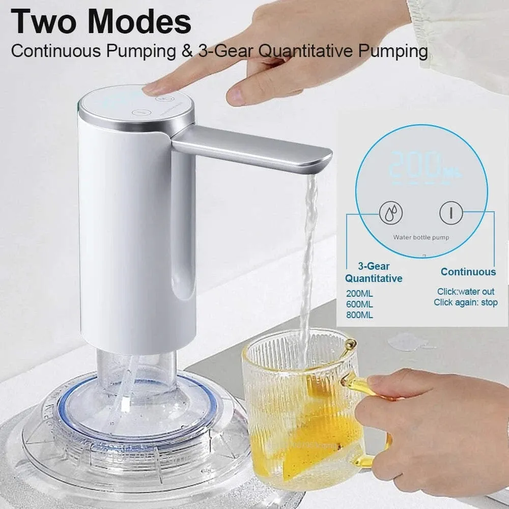 Electric Water Gallon Pump Automatic Water Pump 19 Liters Foldable Desktop Water