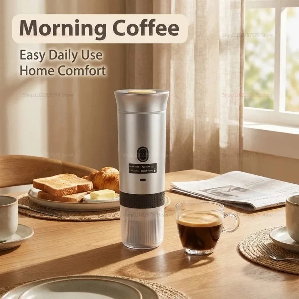 Electric Portable Coffee Machine Portable Italian Espresso Machine for Car & Hom