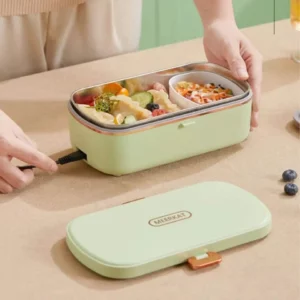 900ml Electric Lunch Box 304 Stainless Steel Food Warmer Without Water Heated Be